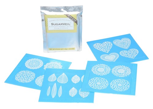 Four sugarveil mat toppers - four,